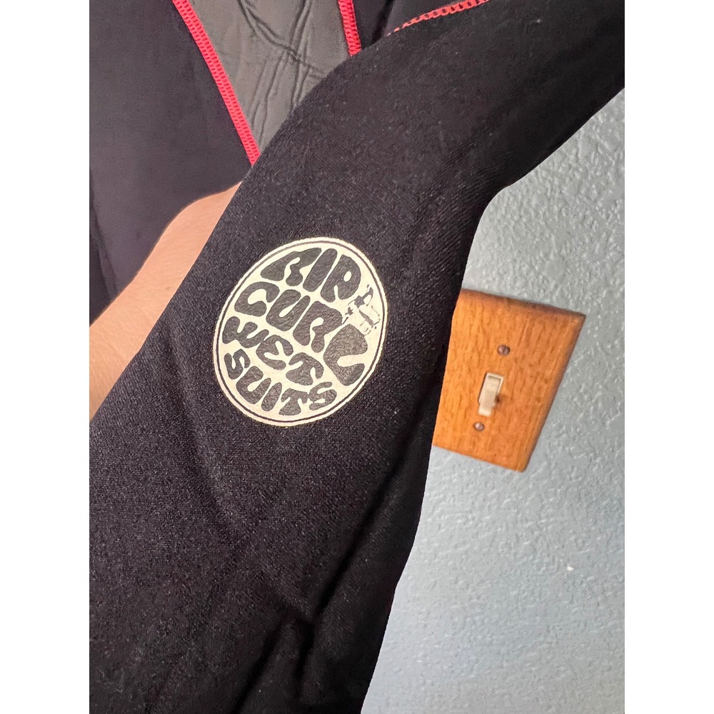 Rip Curl Classic Elastomax 3:2 Wetsuit Womens Medium Black Red Full Suit - Picture 15 of 15